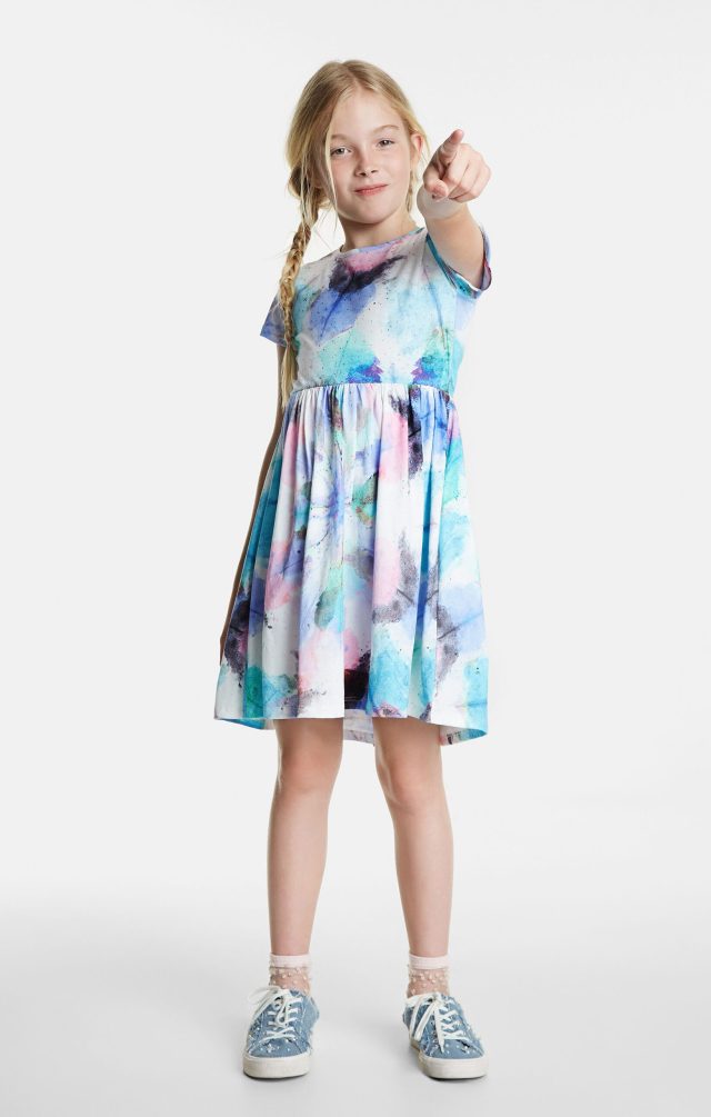 Desigual kids POZA faded tie-dye dress SS2020