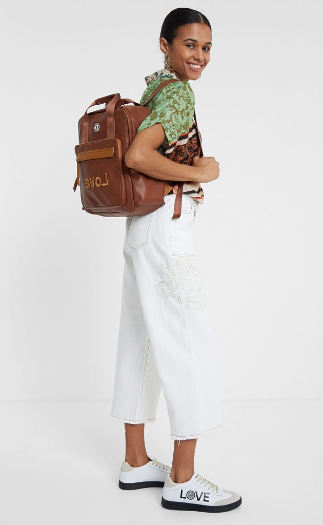 Desigual LOVE embroidered backpack SS2020