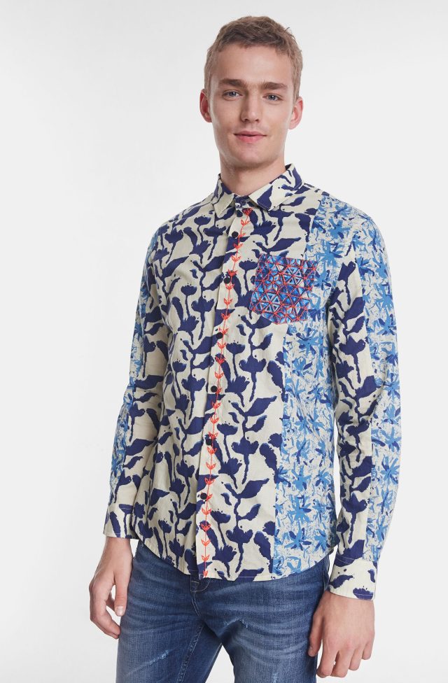 Desigual EAMANUEL organic cotton shirt SS2020