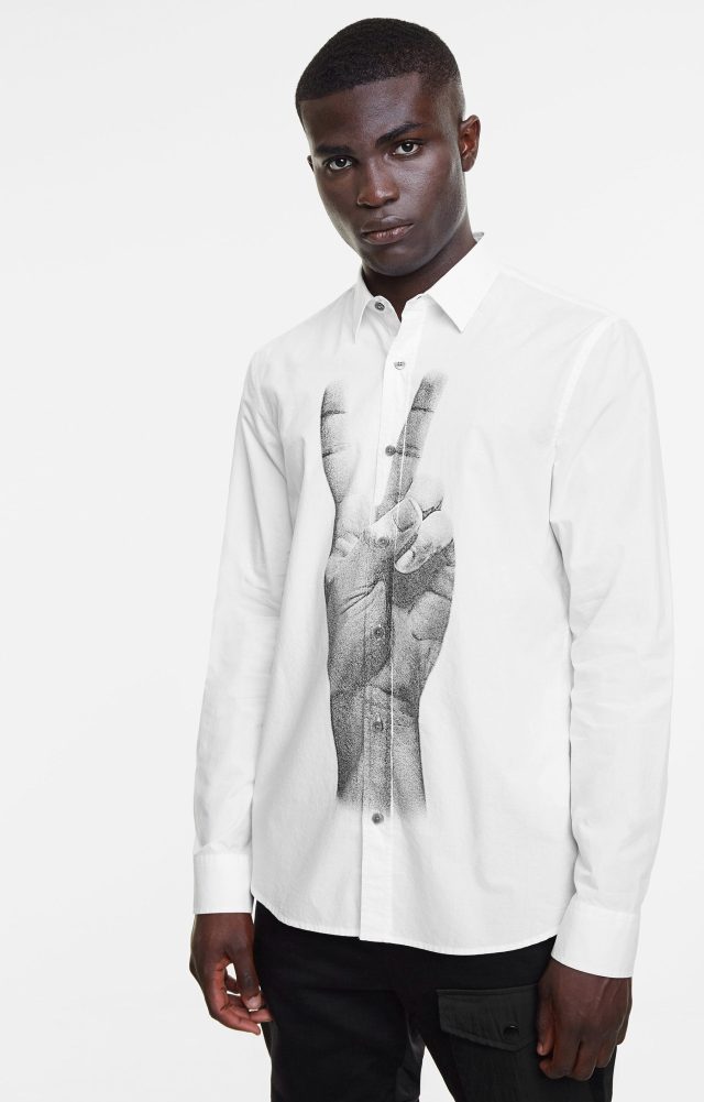 Desigual GAD peace sign shirt Spring-Summer 2020