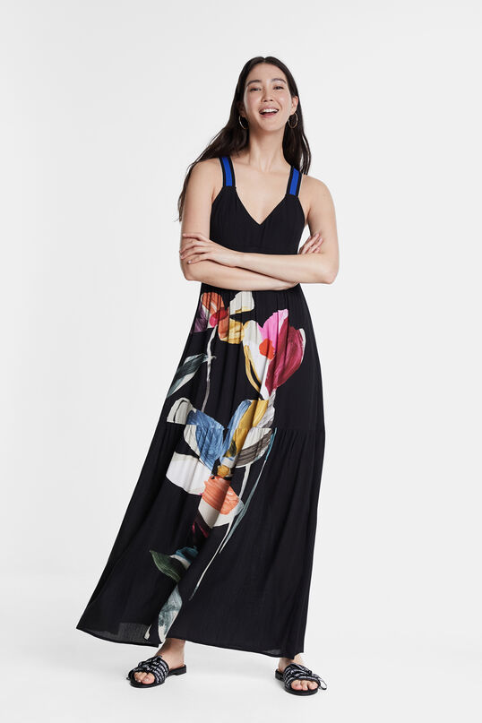 Desigual FLARED FLORAL maxi dress SS2020
