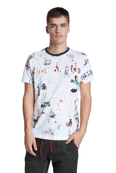 Desigual VICTOR cotton T-shirt. $85,95. FW2020.