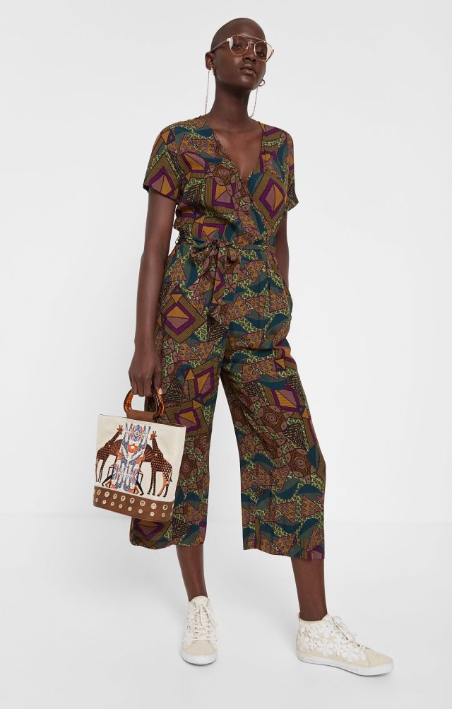 Desigual MITILENE Africa print jumpsuit SS2020