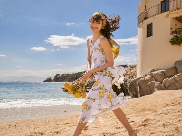 Desigual Miami blue dress with lemons Summer 2021