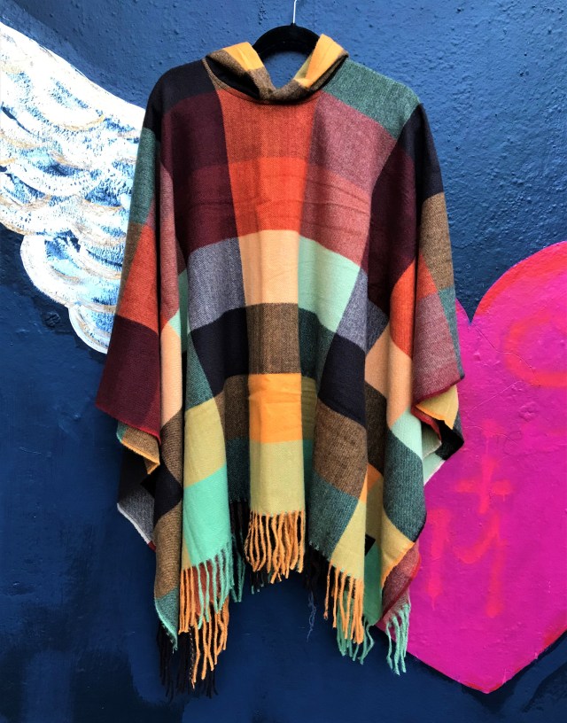 Desigual Poncho Quadros