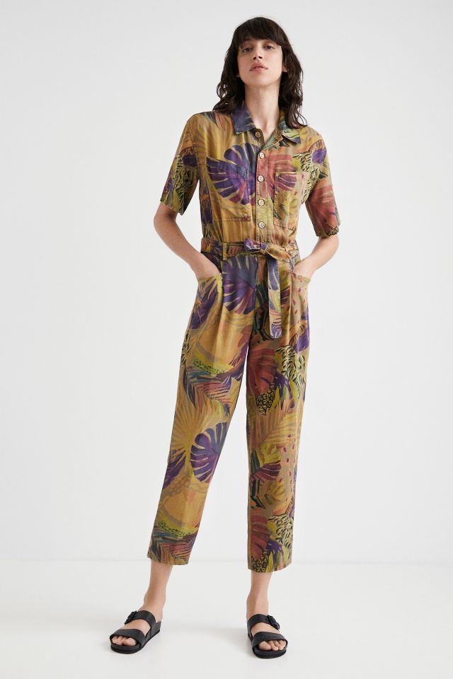 Desigual LARA camoflower tencel jumpsuit Summer 2022 collection