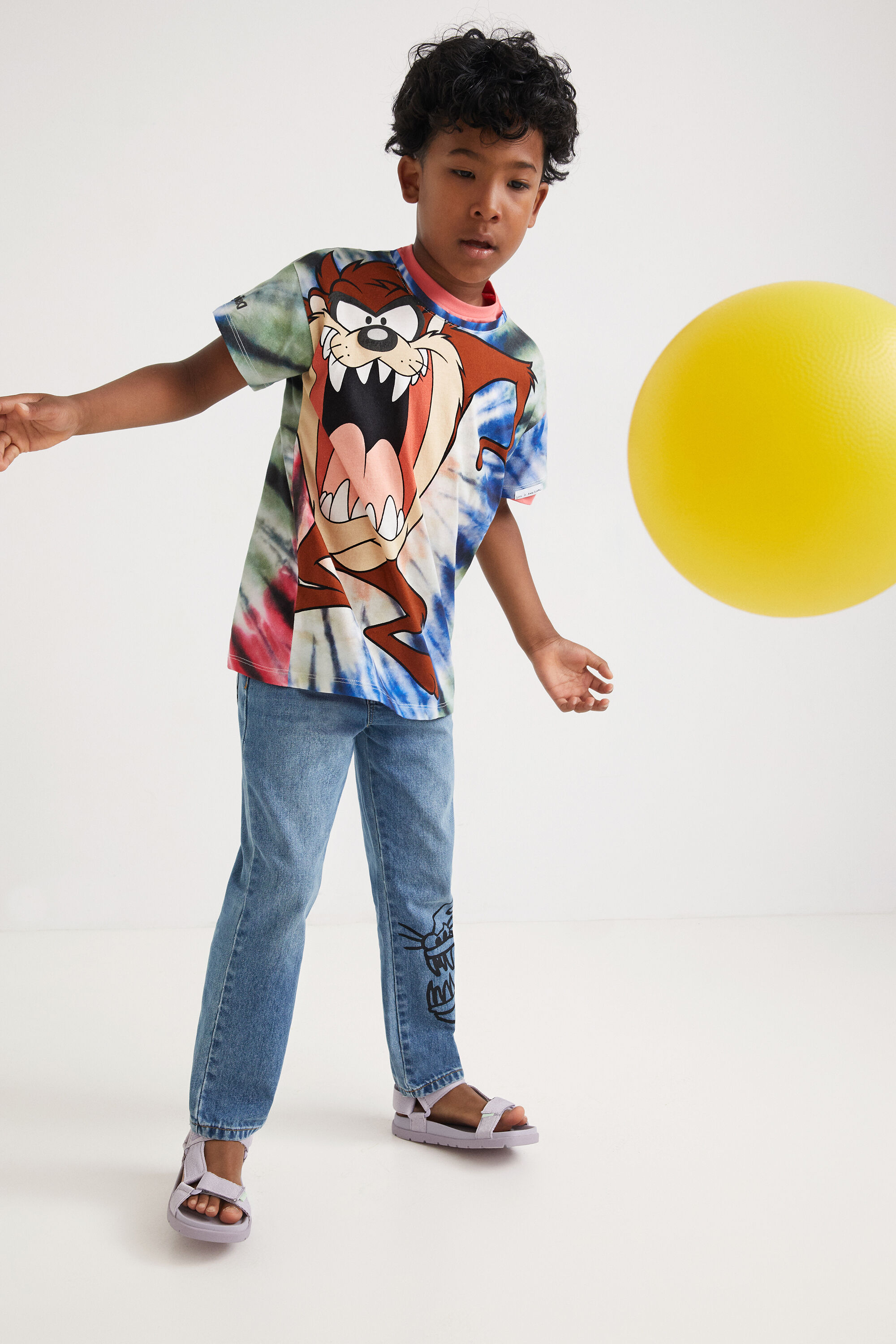 Desigual kids MANZANA Tasmanian Devil tie-dye T-shirt 22SBTK14