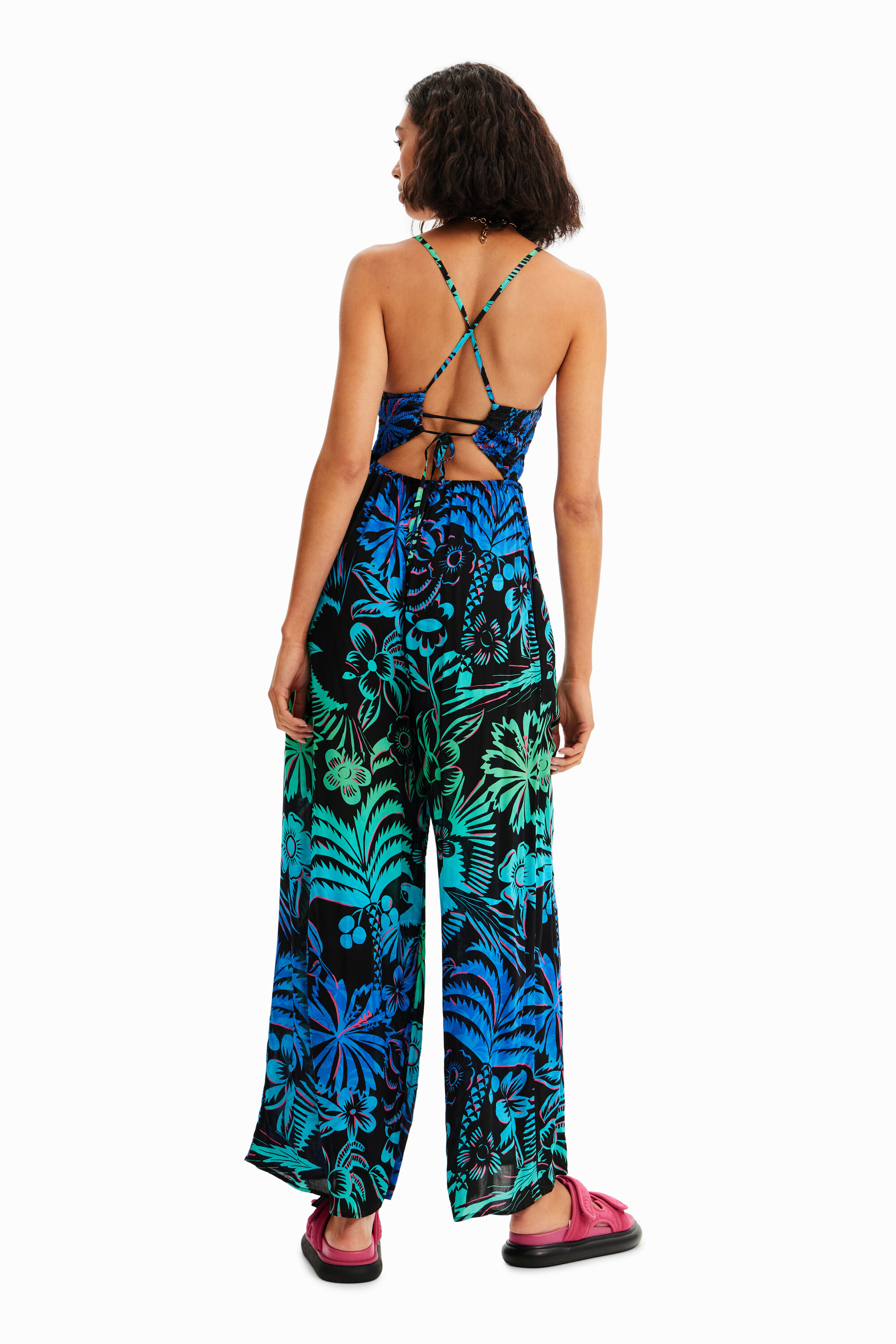 Desigual TROPI jumpsuit made of viscose in Morocco Spring-Summer 2023 collection now at Angel in Vancouver Canada