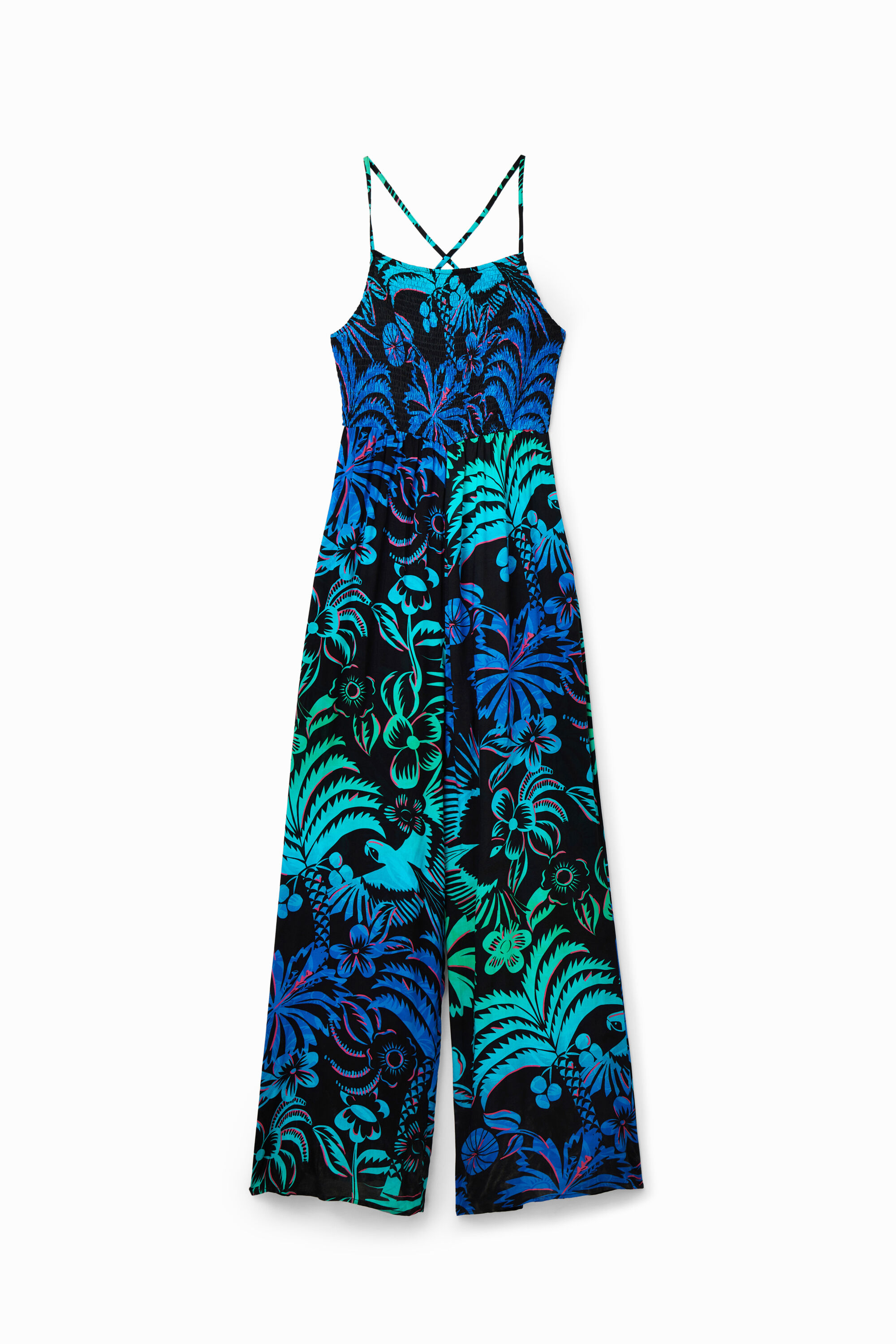 Desigual TROPI jumpsuit made of viscose in Morocco Spring-Summer 2023 collection now at Angel in Vancouver Canada