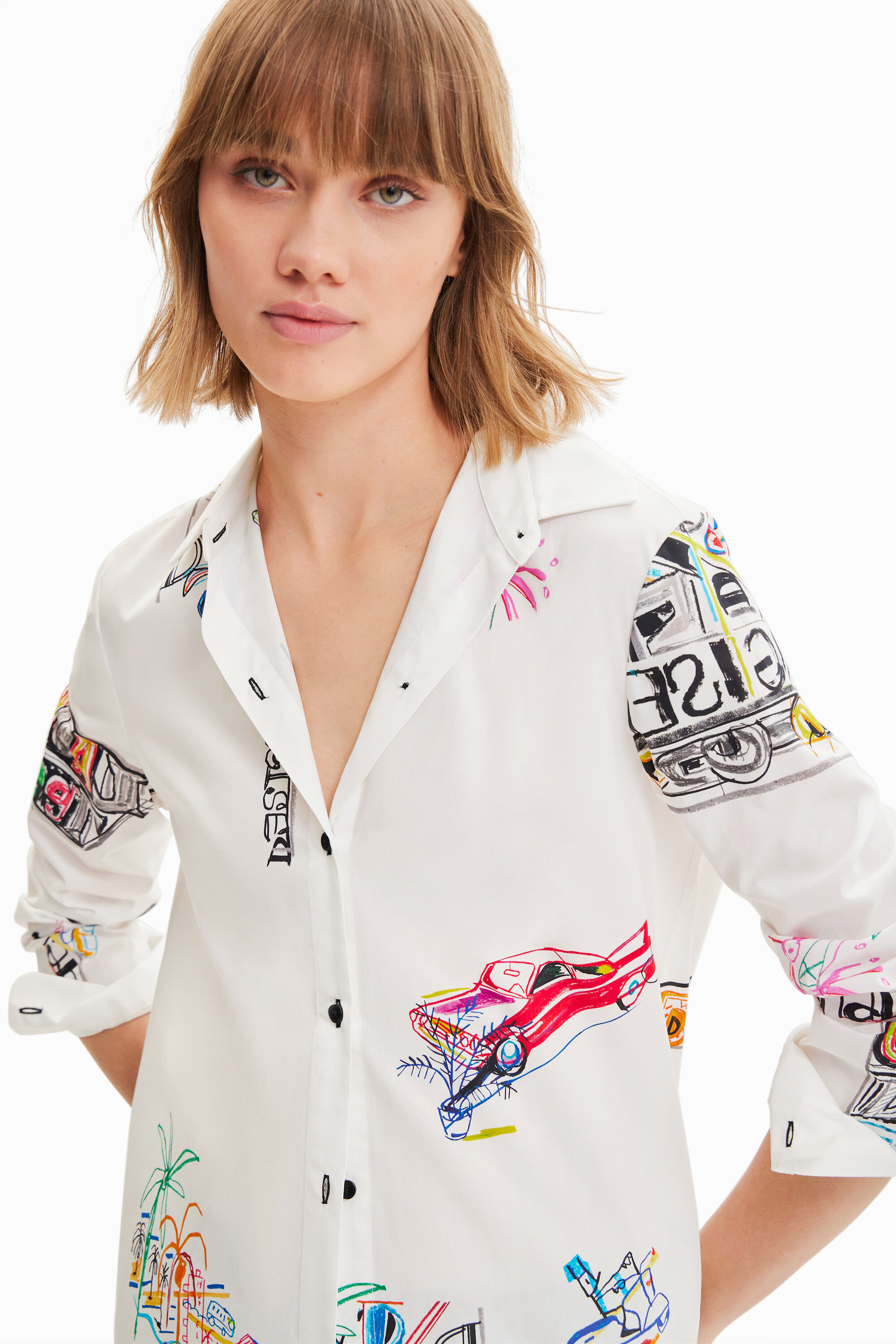 Desigual FAHRENHEIT cotton shirt. $169.95. Spring-Summer 2023 collection.