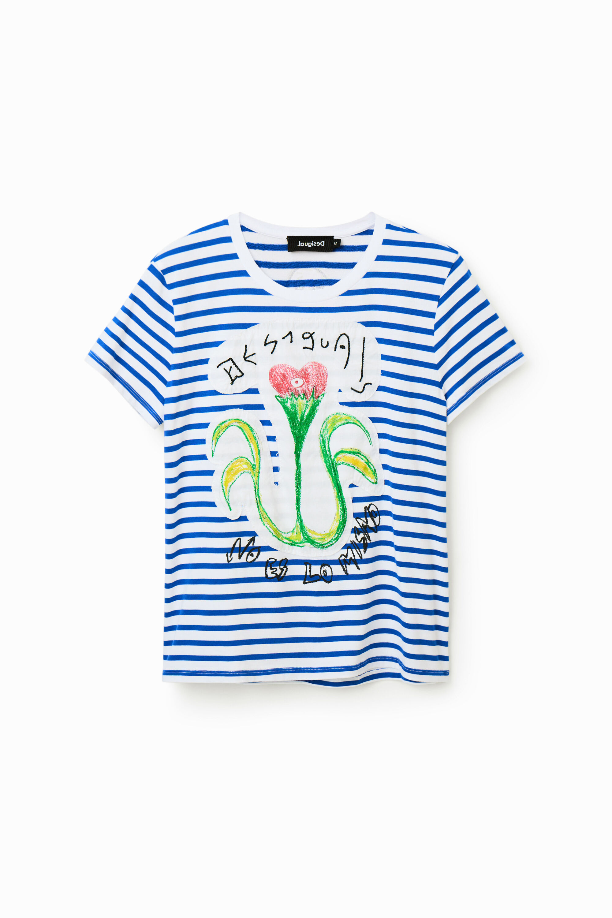 Desigual PARIS striped cotton T-shirt now at Angel in Vancouver Canada Spring-Summer 2023 collection