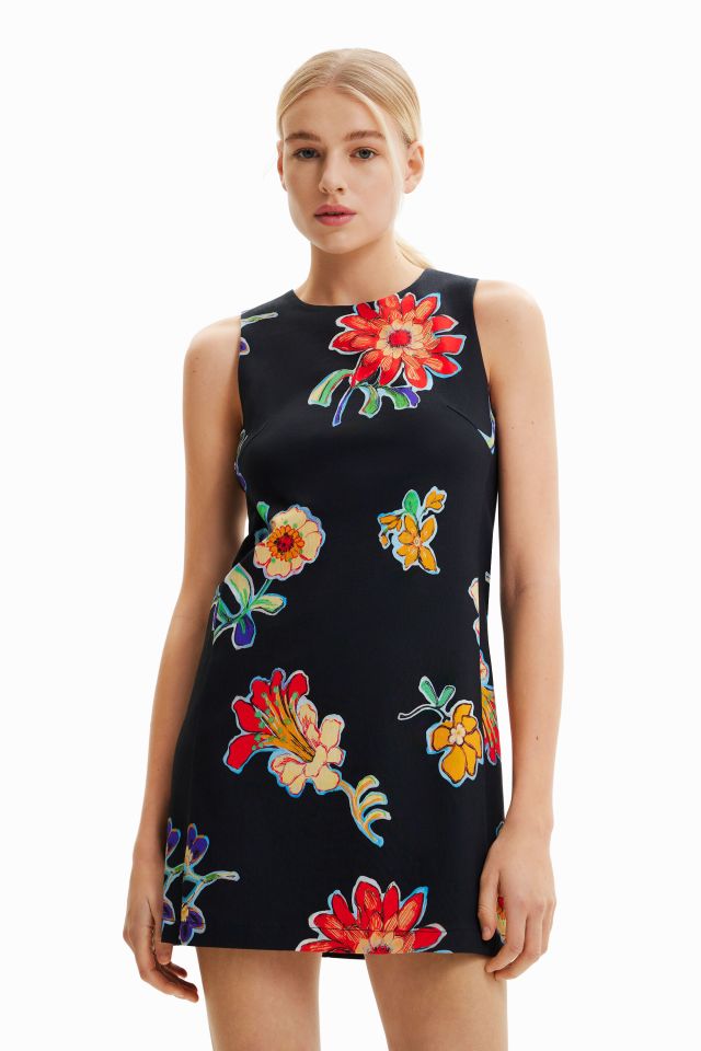Desigual SUNDANCE slim floral dress Summer 2023 collection at Angel in Vancouver Canada