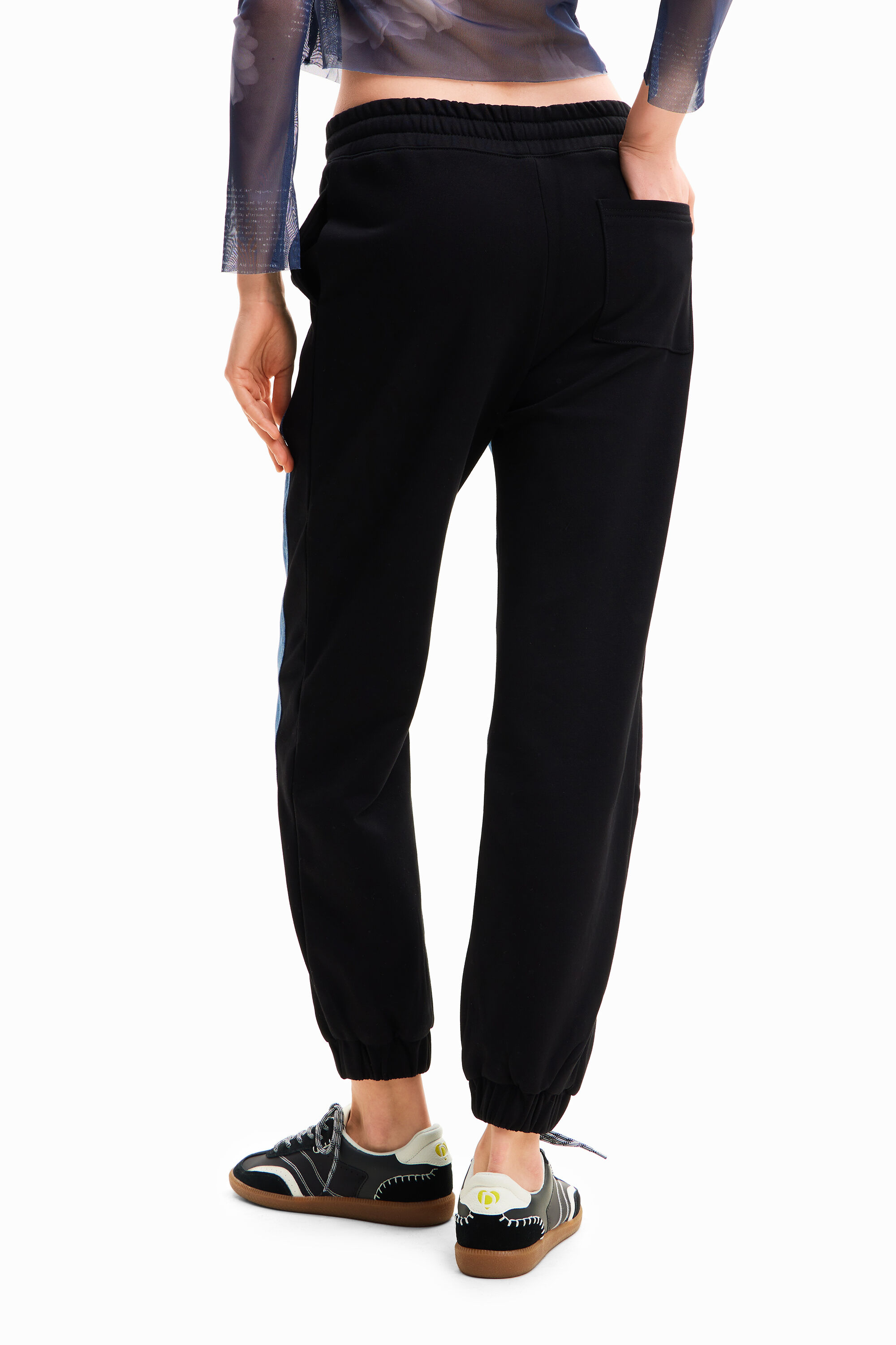 Desigual BELICE cotton denim jogger pants SS2024