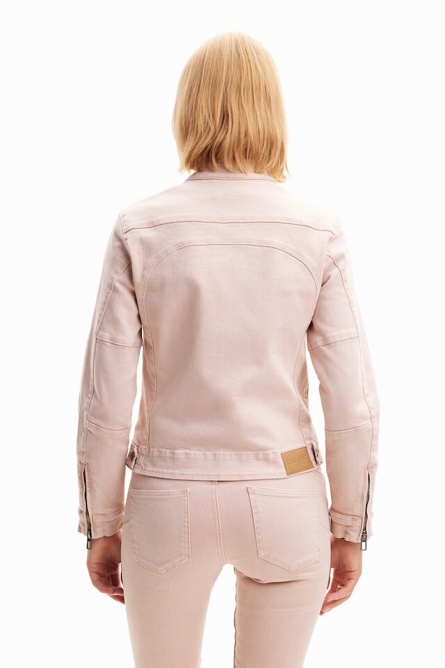 Desigual CALIFORNIA pink cotton jacket SS2024