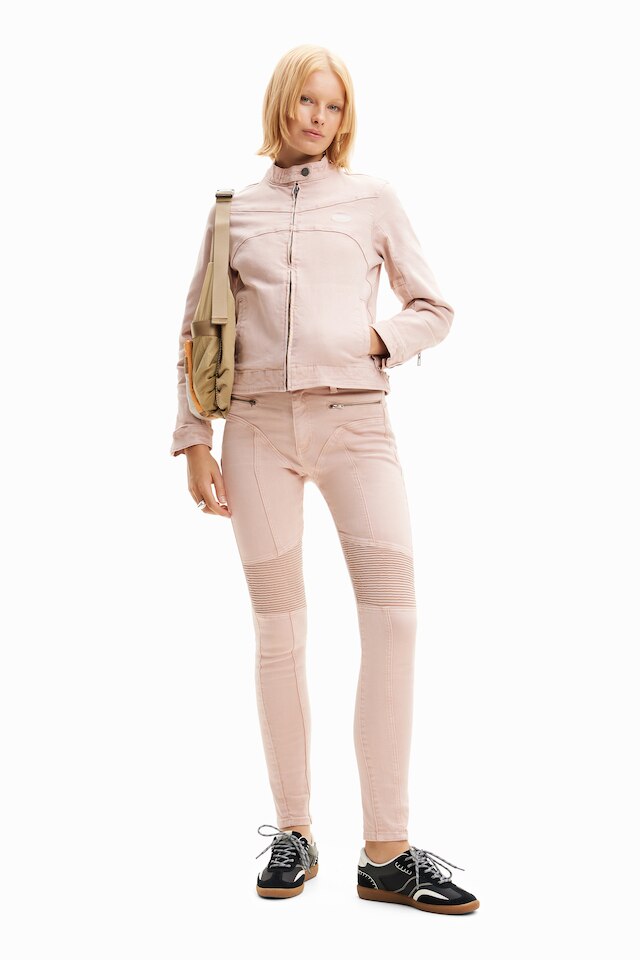 Desigual CALIFORNIA pink cotton jacket SS2024