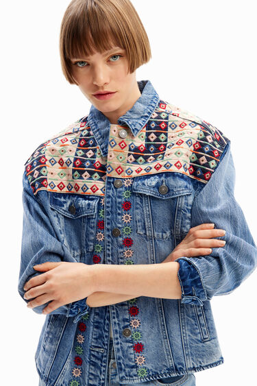 Desigual DONIS embroidered denim jacket SS2024