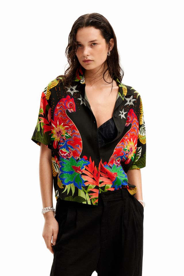 Desigual DUBAI short-sleeve viscose shirt SS2024