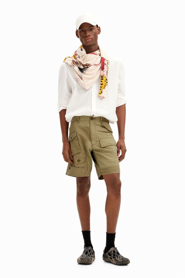 Desigual MARK khaki shorts SS2024