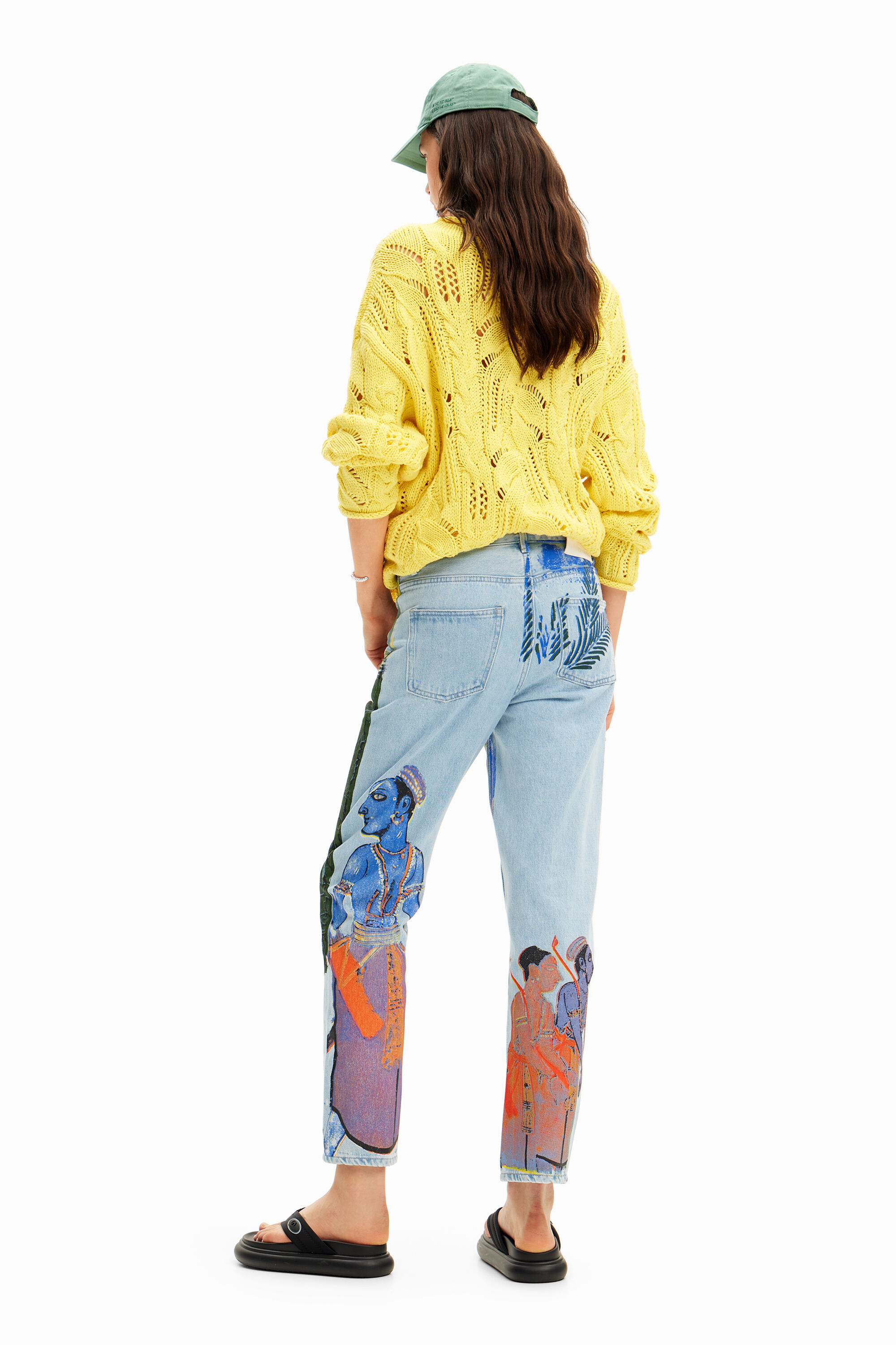 Desigual DANI India print unisex cotton jeans SS2024 collection