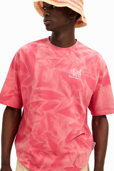 Desigual ARMANDO pink cotton T-shirt Fall 2024