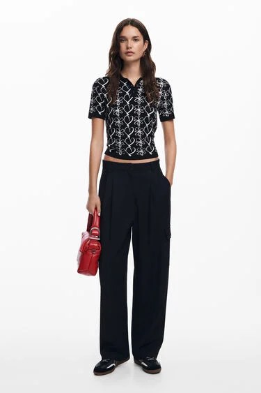 Desigual COEURS knit polo shirt by Christian Lacroix