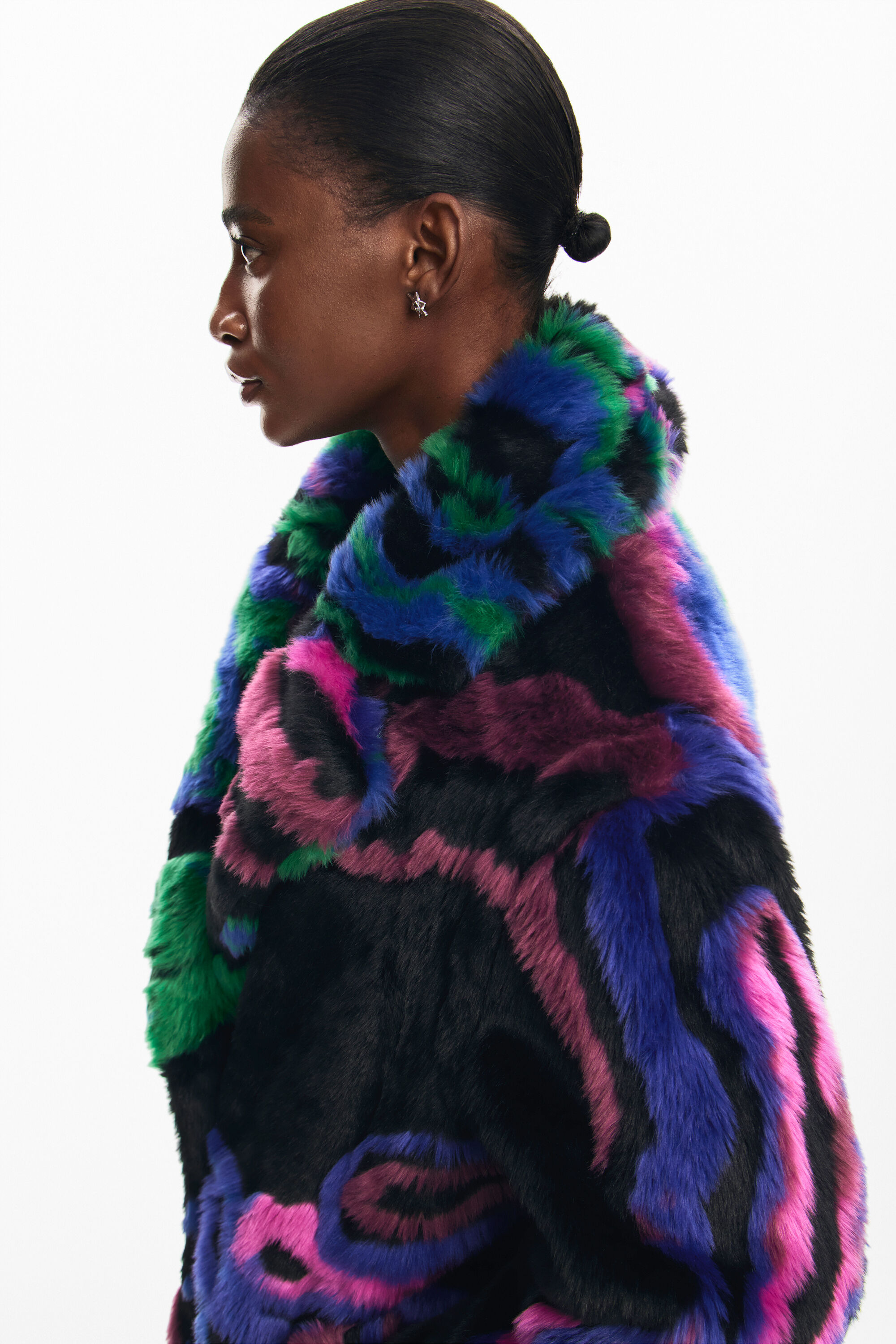 Desigual LUBLIN faux fur coat by Christian Lacroix FW2024