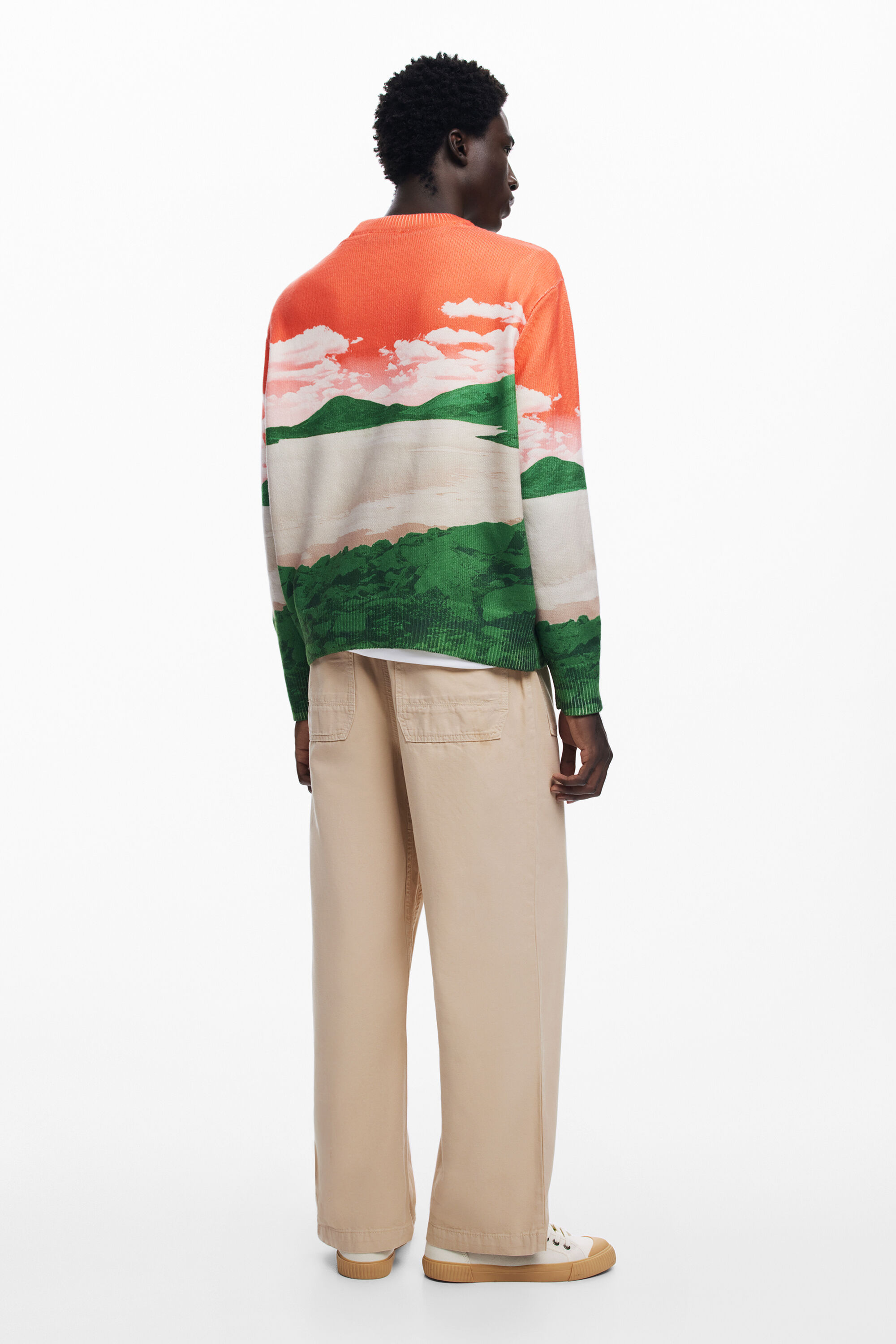 Desigual AKITA landscape sweater for men FW2024