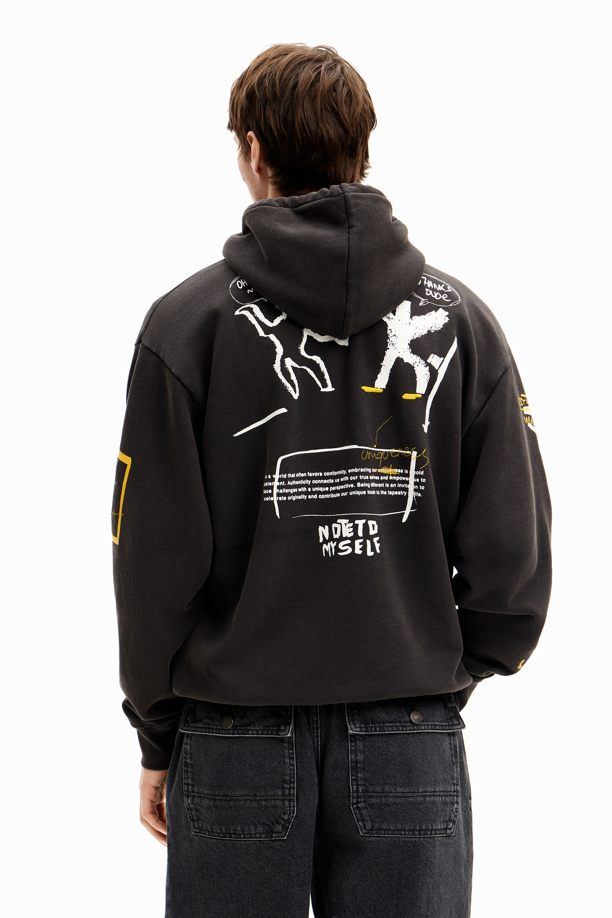 Desigual ANUAR cotton hoodie sweatshirt FW2024