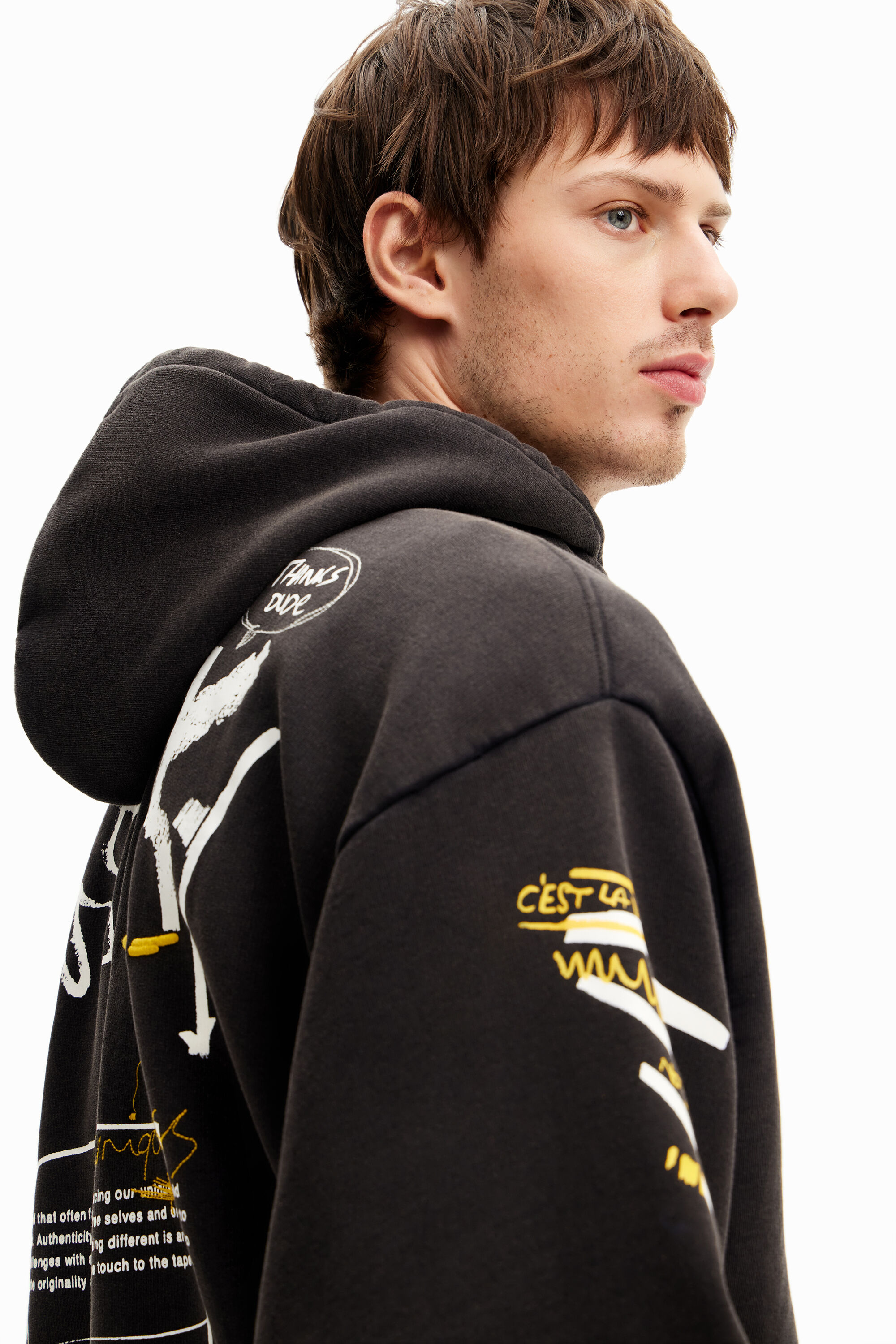 Desigual ANUAR cotton hoodie sweatshirt FW2024