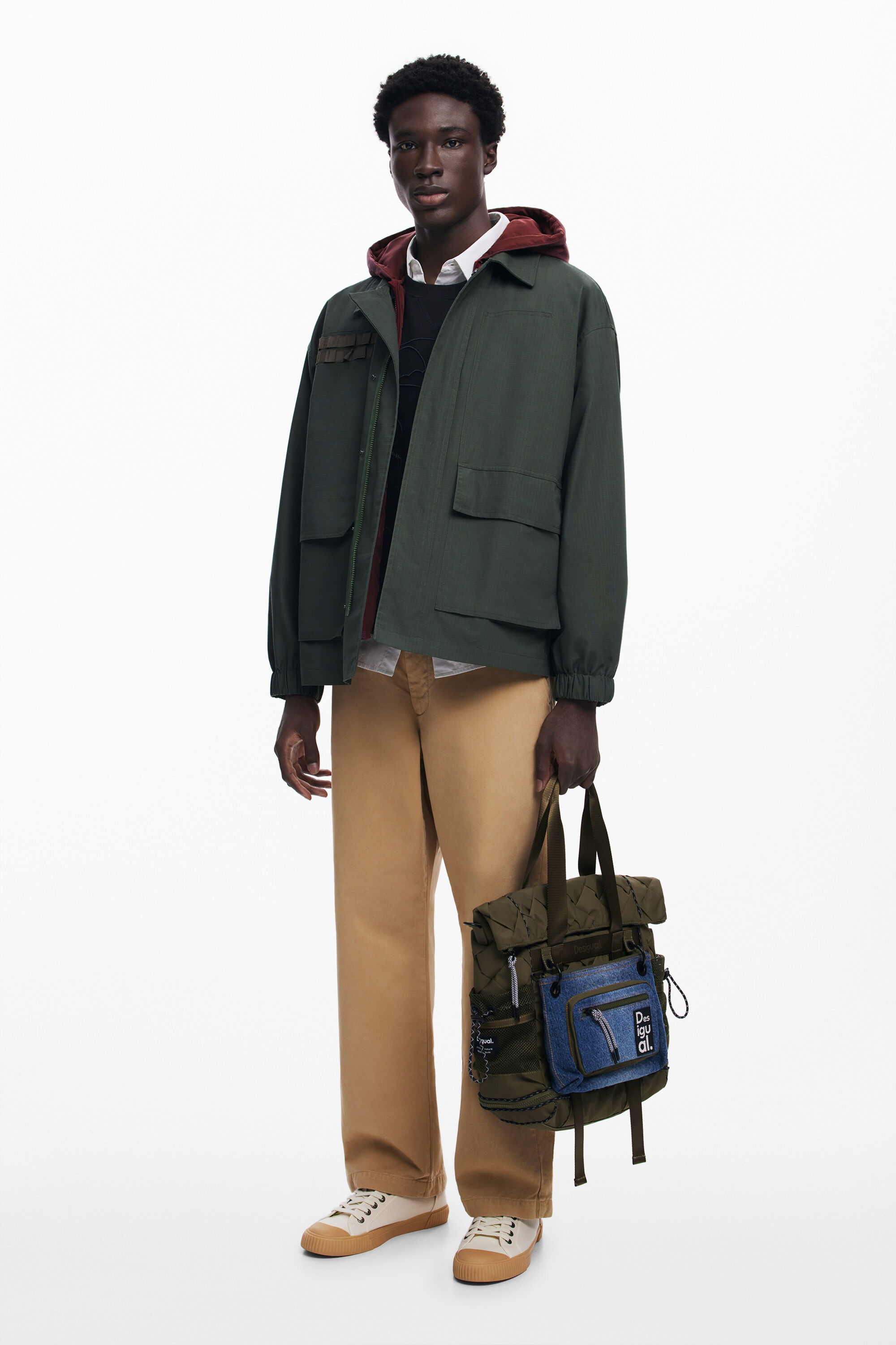 Desigual GEORGIA waterproof windbreaker with hood AW2024