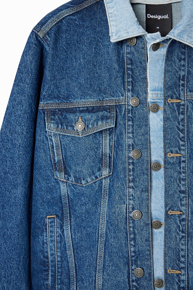 Desigual ILLINOIS medium wash denim jacket FW2024