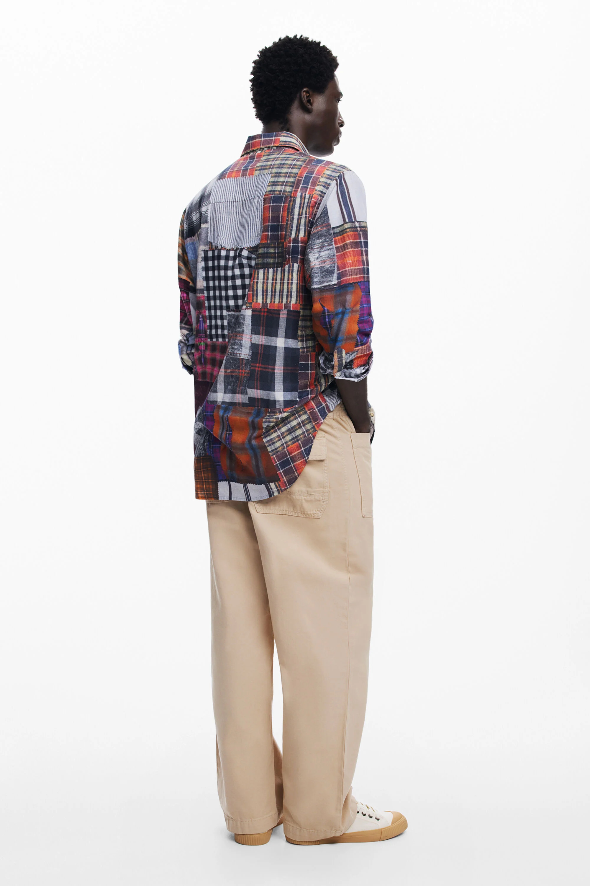 Desigual MINNESOTA patchwork cotton shirt