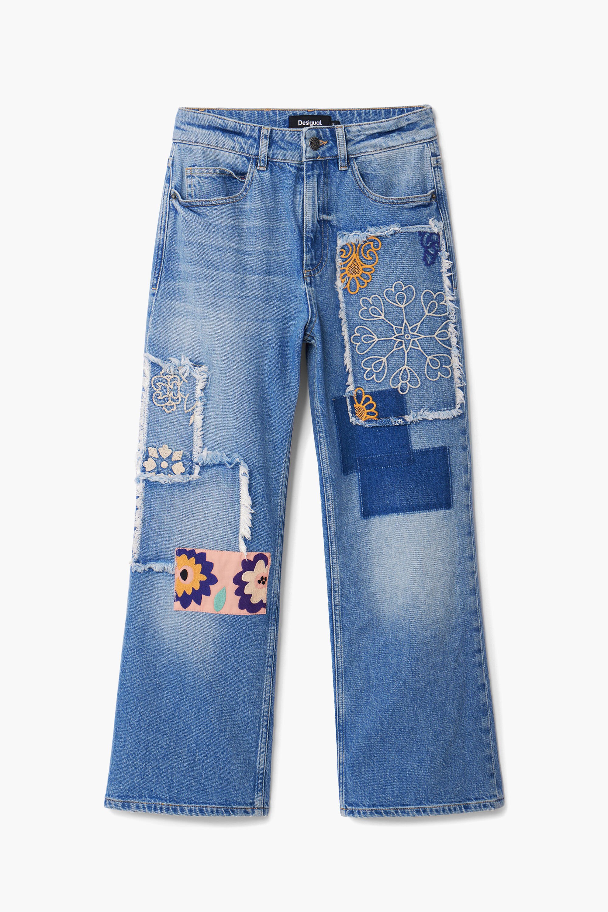 Desigual MILA embroidered patch jeans FW2024