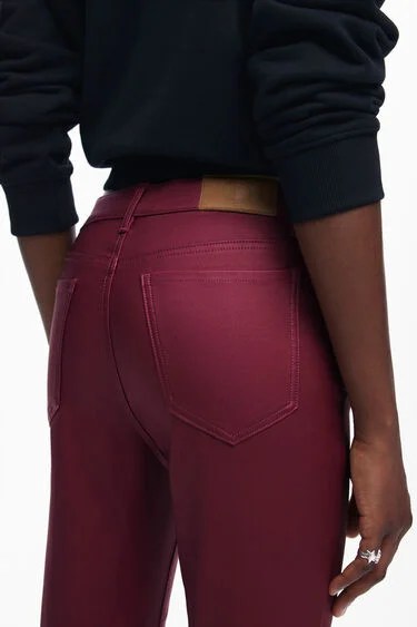 Desigual slim burgundy trousers FW24