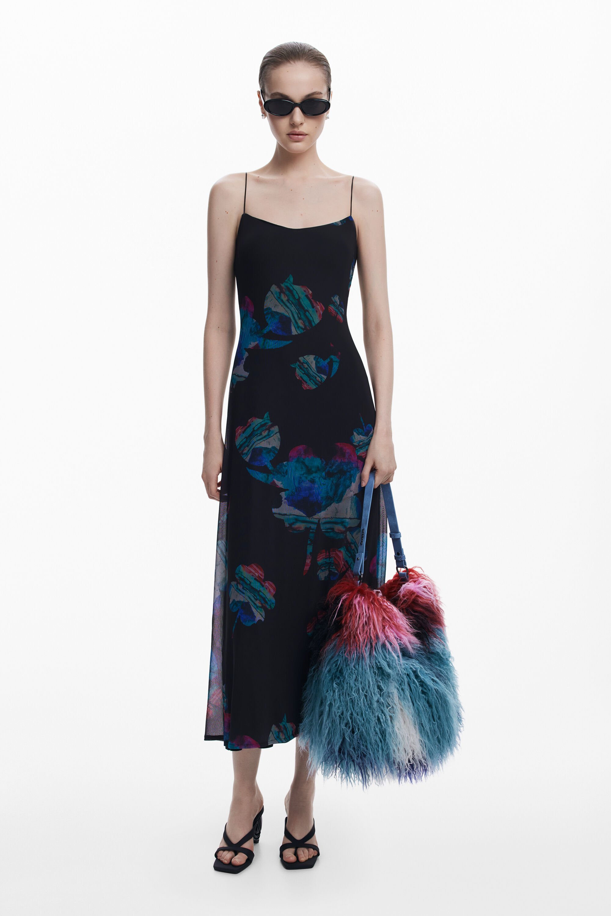 Desigual faux-fur bag designed by Christian Lacroix. $249. FW2025.