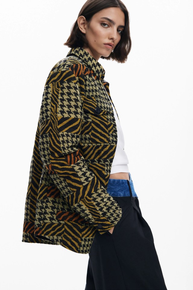 Desigual HOUNDSTOOTH jacket by Christian Lacroix FW2025 collection