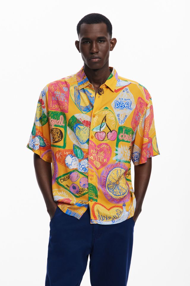 Desigual FRUIT short-sleeve viscose shirt Fall-Winter 2025 collection