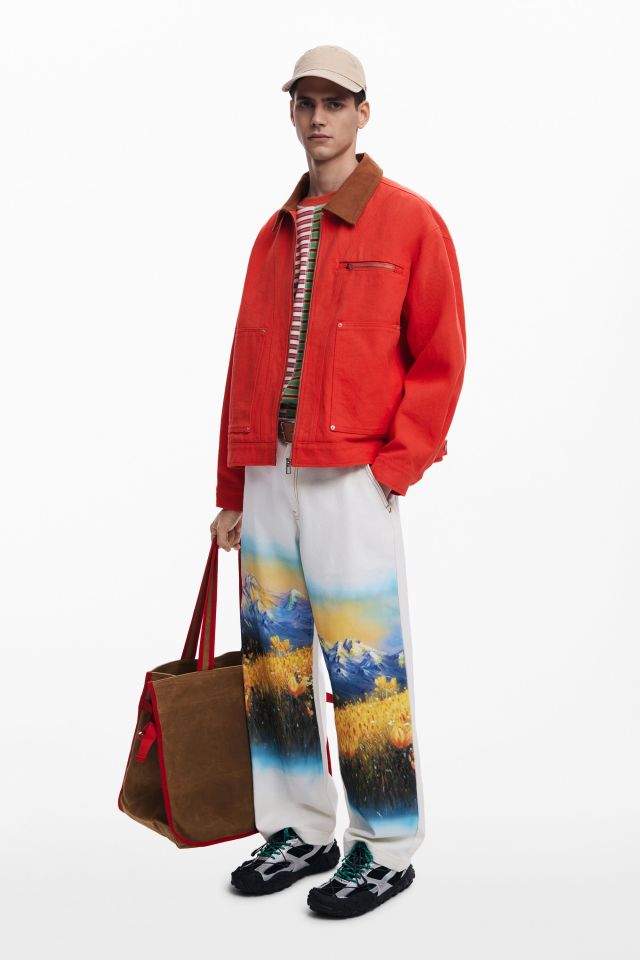 Desigual man TERNI Japanese print patchwork jacket Fall 2025