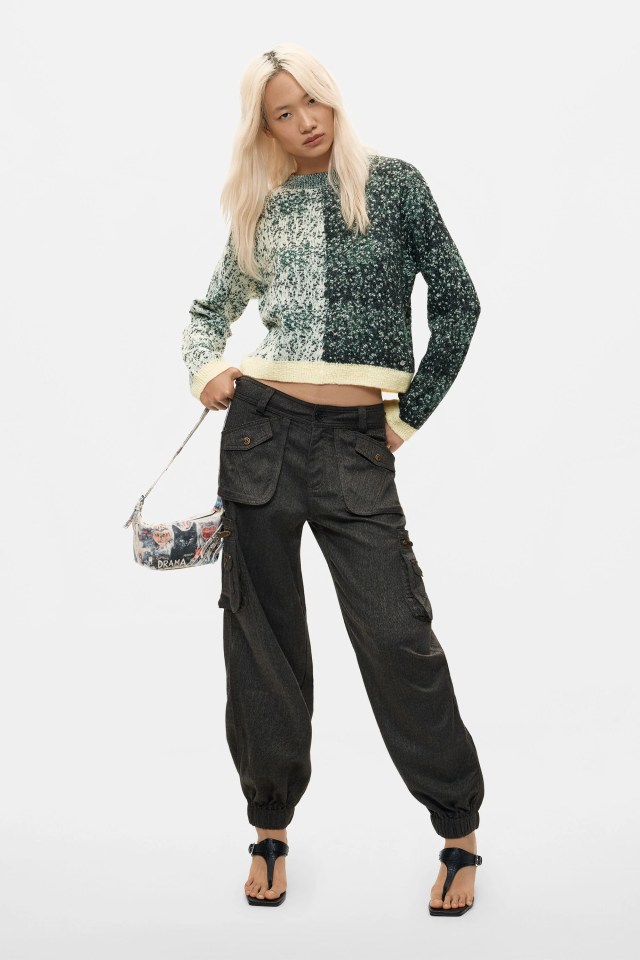 Desigual EARTH chunky knit sweater FW2026