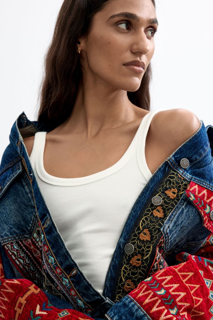 Desigual ETHNIC denim jacket FW2026