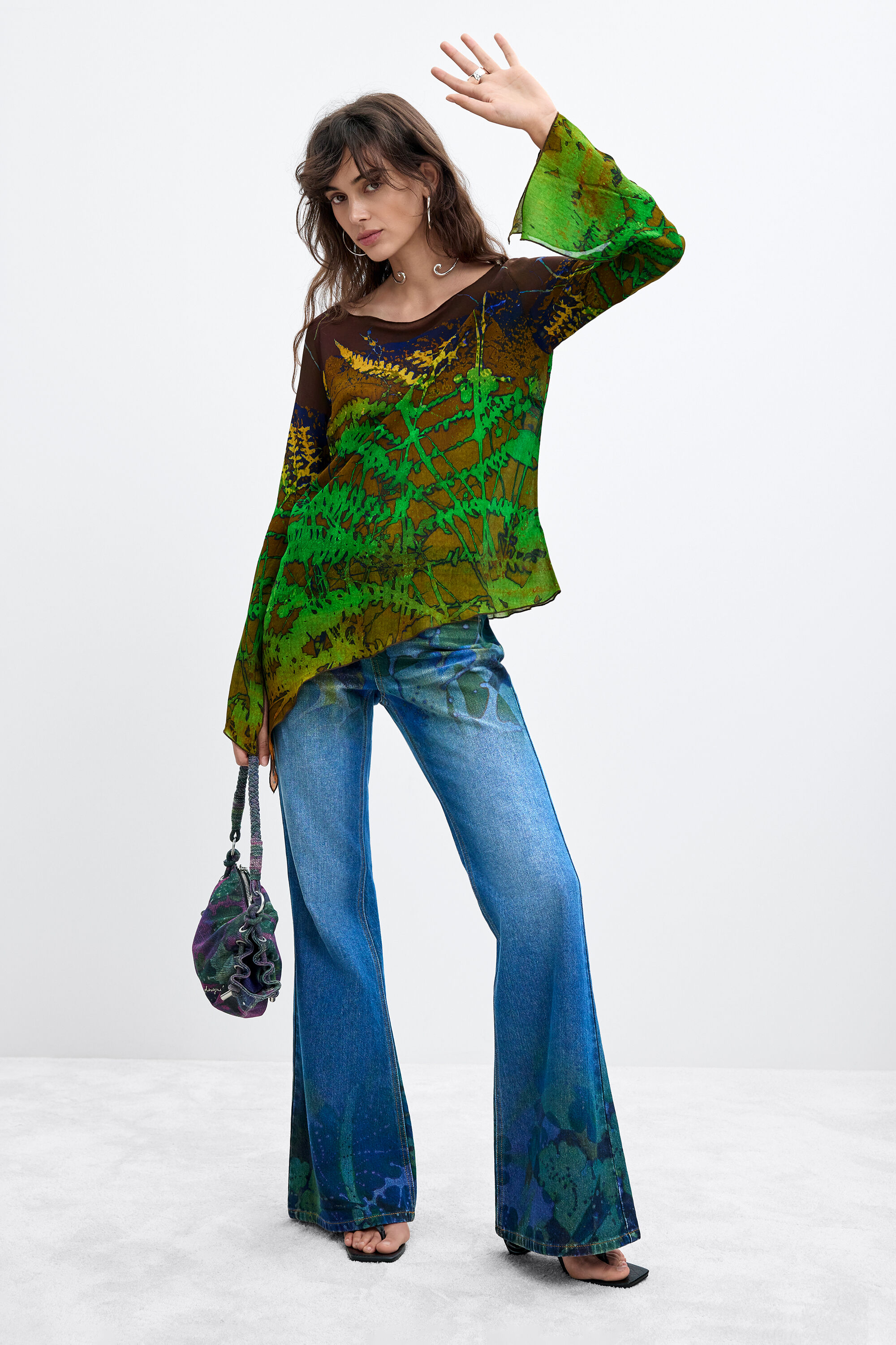 Desigual GREEN FOREST blouse by Christian Lacroix Fall 2026