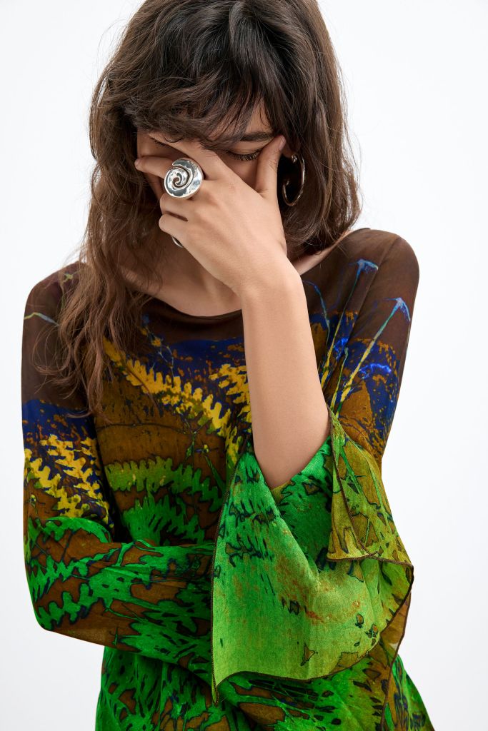 Desigual GREEN FOREST blouse by Christian Lacroix Fall 2026