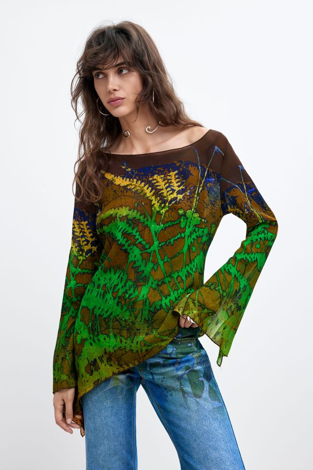 Desigual GREEN FOREST blouse by Christian Lacroix Fall 2026