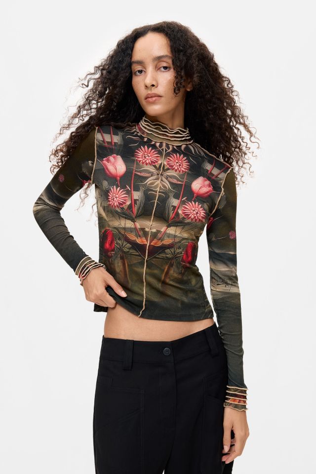 Desigual LIFE IS COOL viscose T-shirt