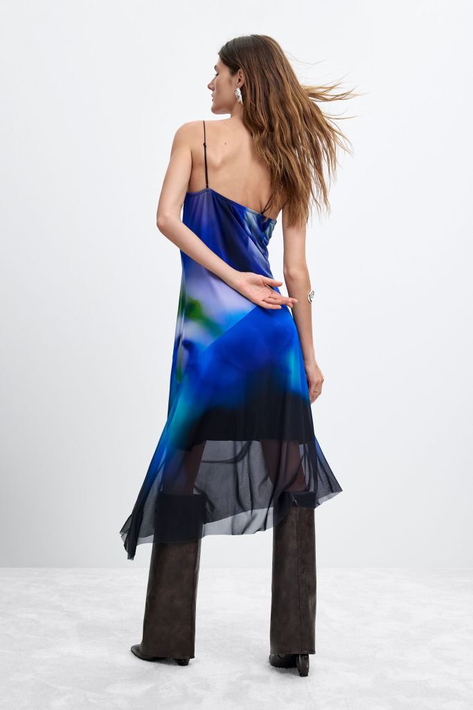 Desigual LUPE ultra-blue dress by Christian Lacroix Fall 2026