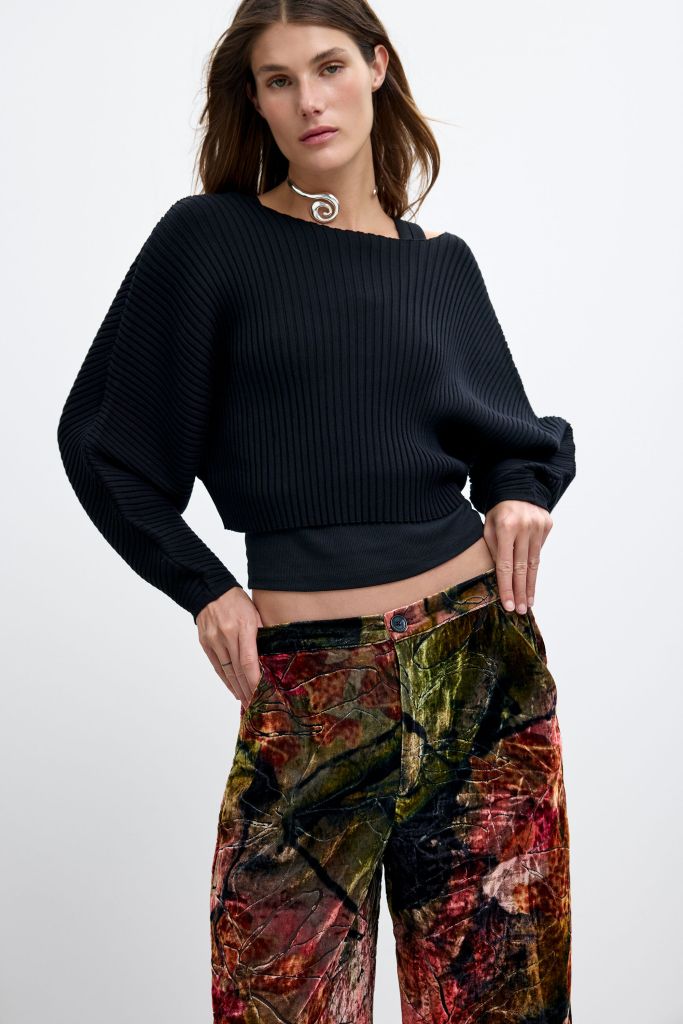Desigual ORCHID VELVET pants by Christian Lacroix