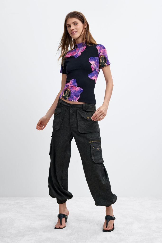 Desigual PURPLE ORCHID T-shirt by Christian Lacroix Fall 2026