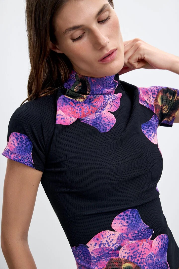 Desigual PURPLE ORCHID T-shirt by Christian Lacroix Fall 2026