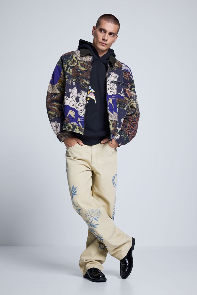 Desigual ASIAN PRINT zip-up jacket Fall 2026