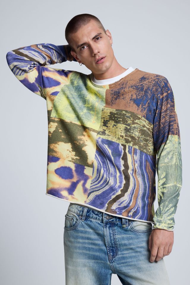 Desigual PATCHWORK print cotton sweater Fall 2026 collection